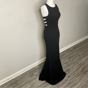 Lulus Power of Wow Black Backless Maxi Dress (NWT)